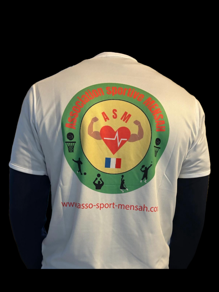 Achetez le T-shirt de l’Association Sport Mensah !